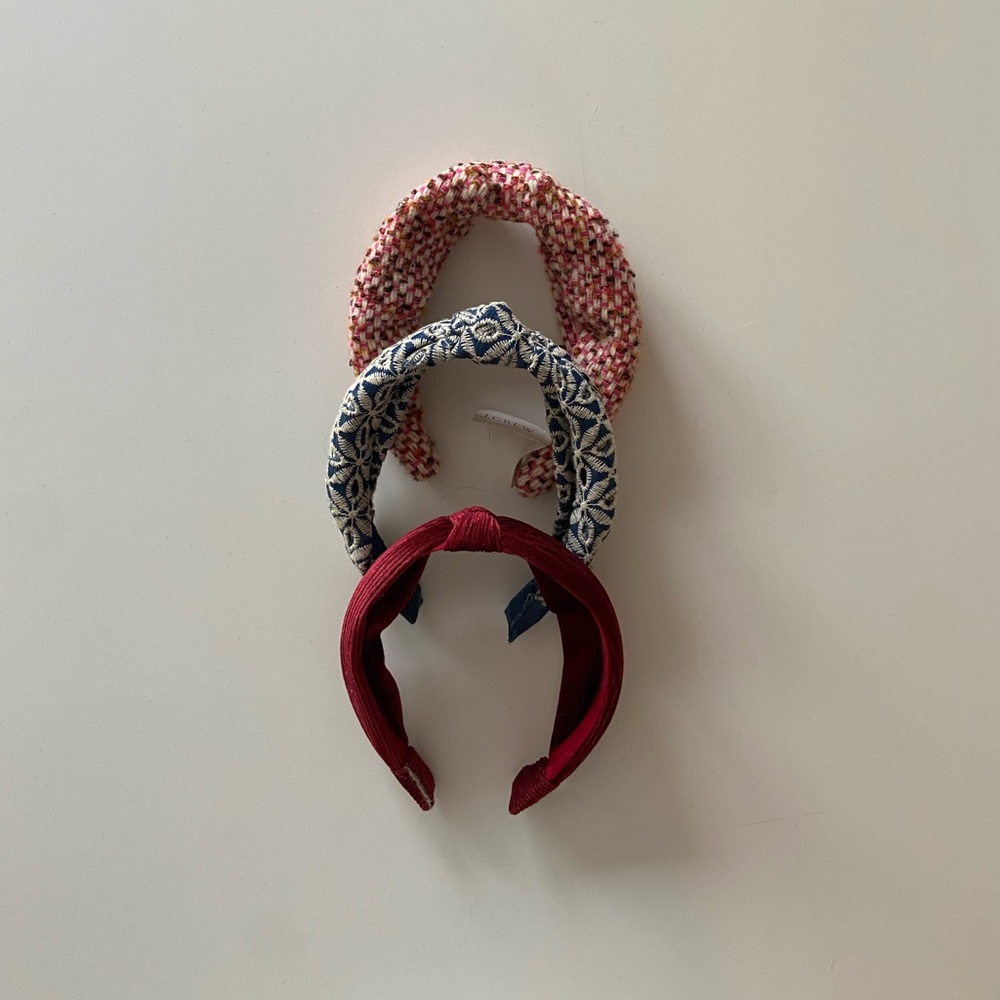 Set of 3 knotted headbands - jcrew and Anthropologie